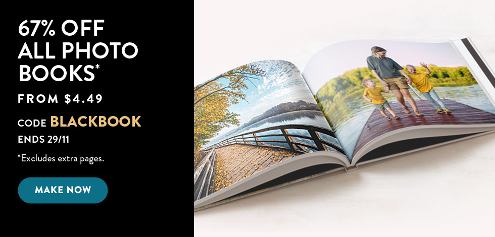 67% off all Photo Books*