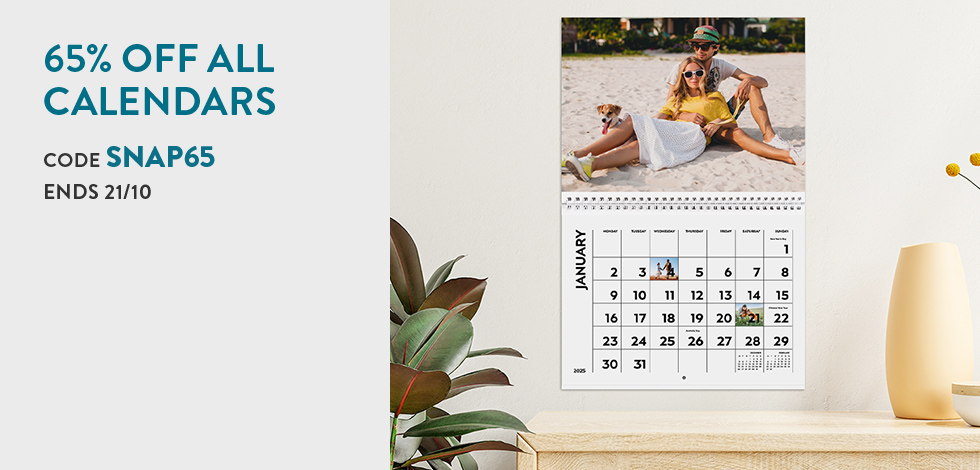 65% off all Calendars