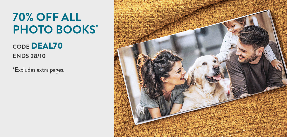 70% off all Photo Books*