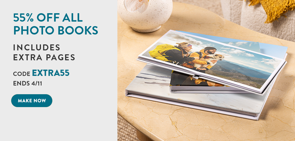 55% off all Photo Books