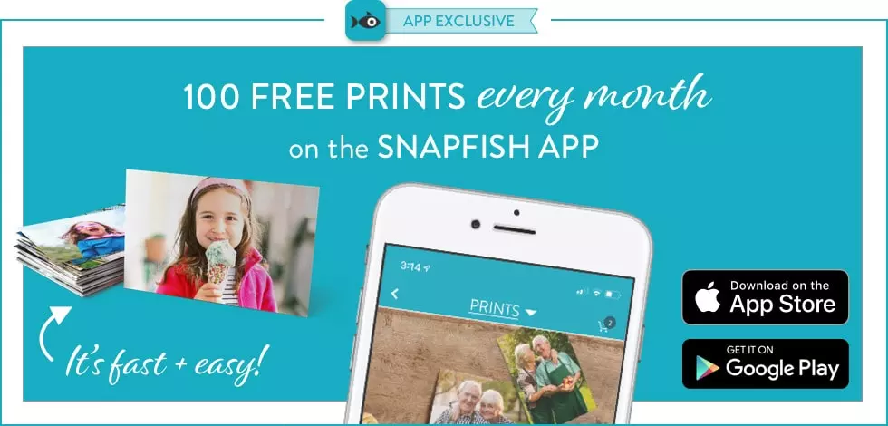 Free Photo Prints Order 100 Free Prints A Month With The Snapfish App Snapfish
