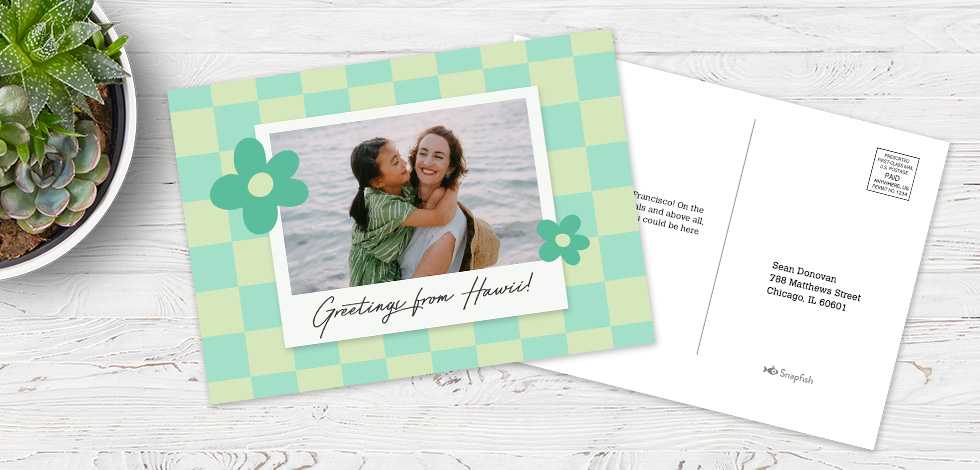 Make it an extra-special delivery with personalized postcards