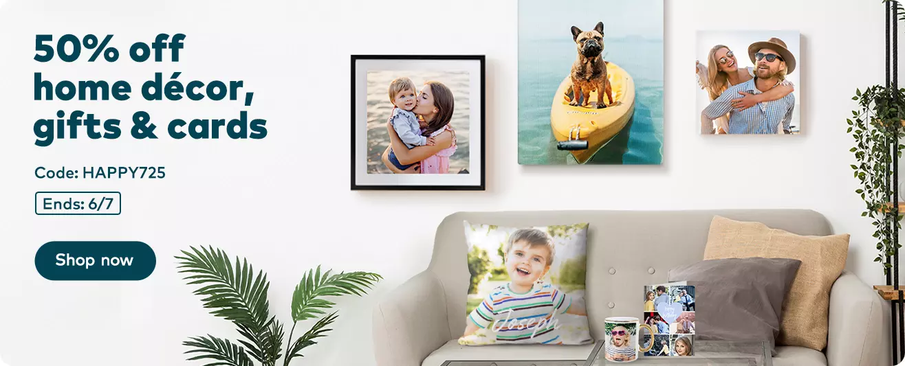 Up to 50% off gifts, cards and home decor