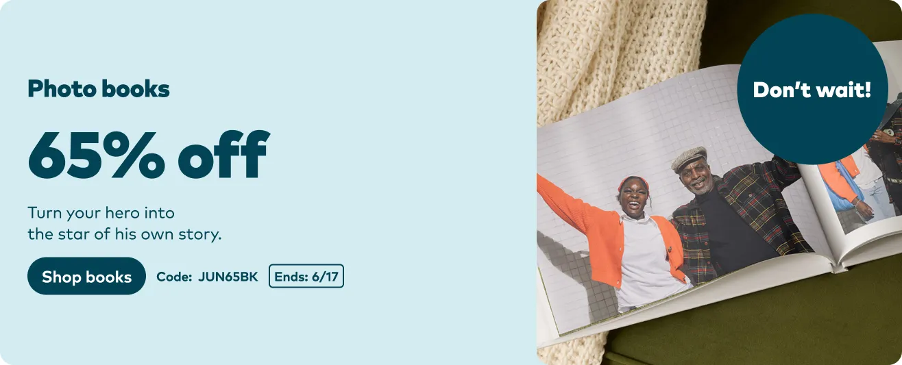 65% off Photo Books