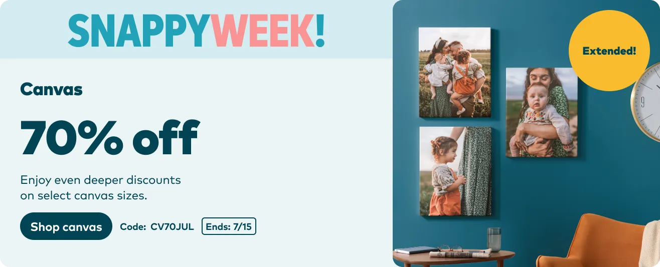 70% off Canvas Prints