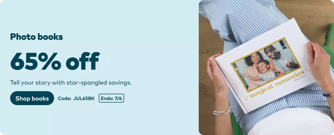 65% off Photo Books