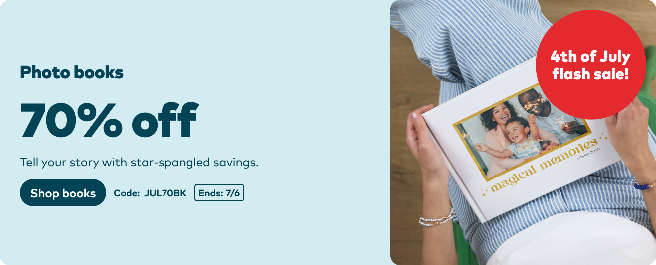 70% off Photo Books