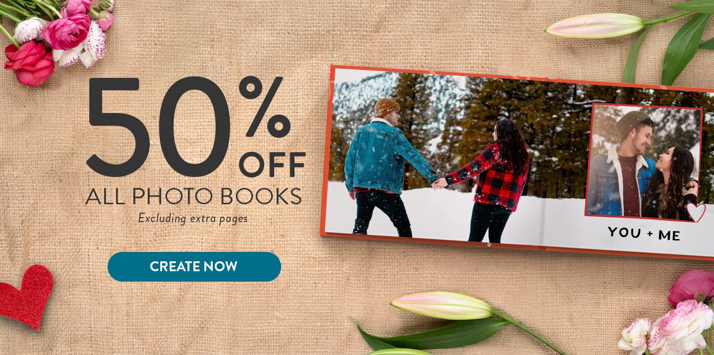 50% off photo books