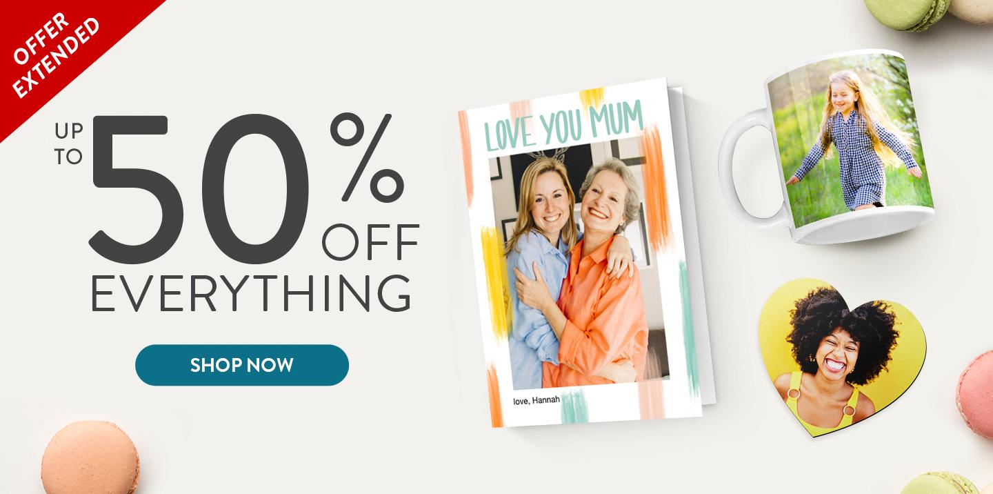 Up to 50% off everything