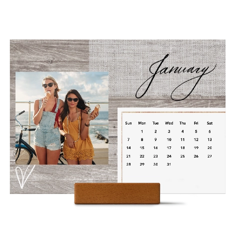 Wood block calendars