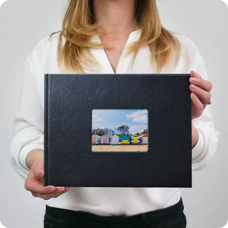 11x8" LEATHER WITH WINDOW (A4)