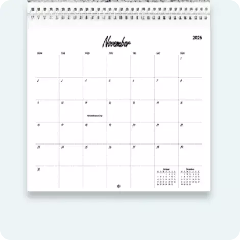Elegant Calendar Grid