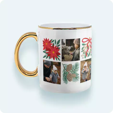 Gold Rimmed Mug
