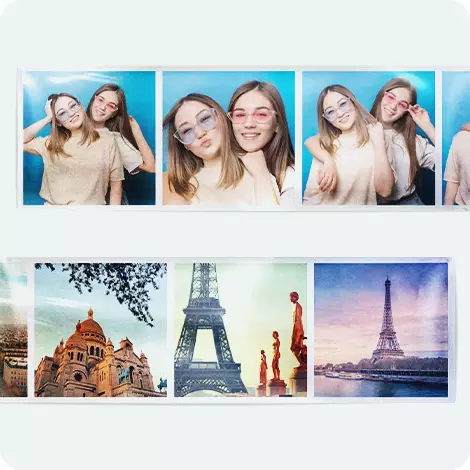 Giant photo strip poster