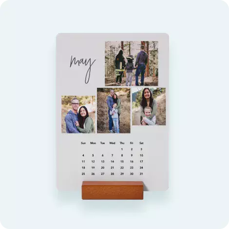 Wood Block Calendar