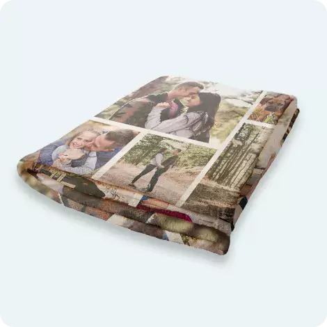 Collage Fleece Blankets
