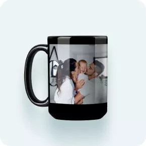 Photo Coffee Mug, Full Black