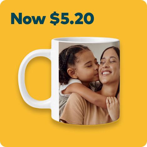 60% off 11oz. White Photo Coffee Mugs