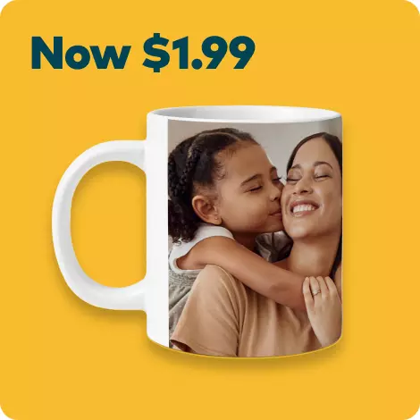 86% off 11oz. White Photo Coffee Mugs