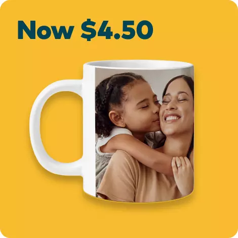 70% off 11oz. White Photo Coffee Mugs