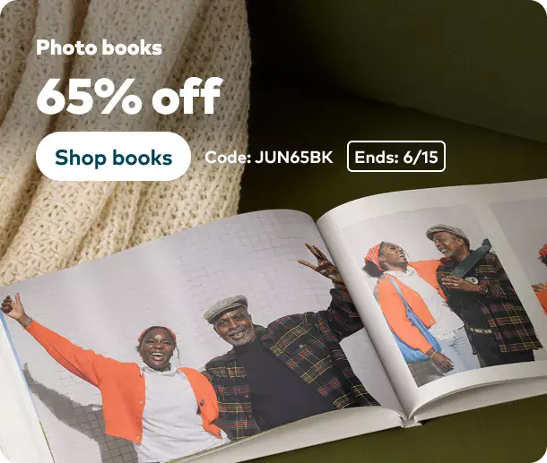 65% off Photo Books