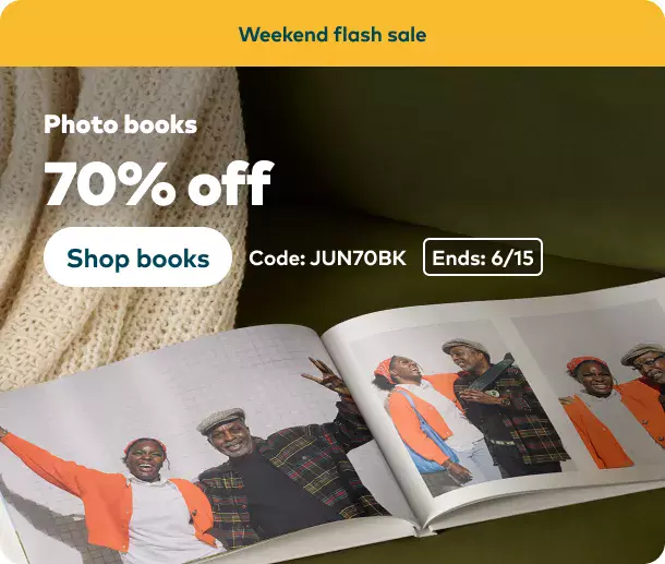 65% off Photo Books