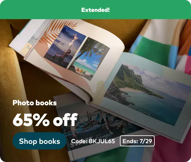 65% off Photo Books