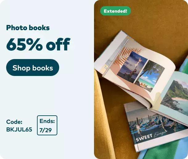 65% off Photo Books