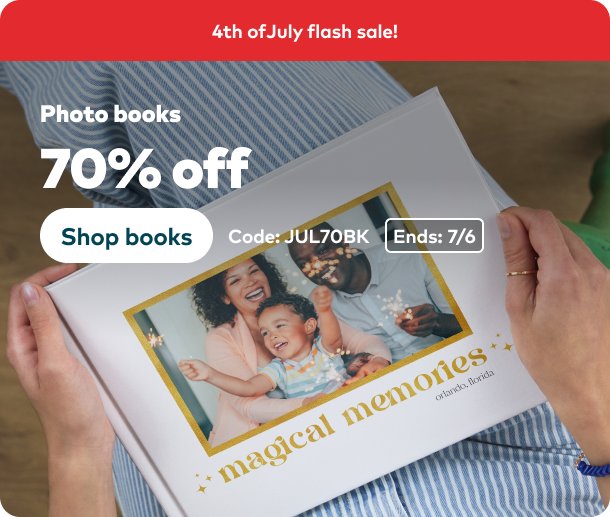 70% off Photo Books