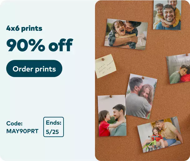 90% off 4x6 Prints