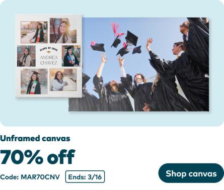 70% off Unframed Canvas Prints