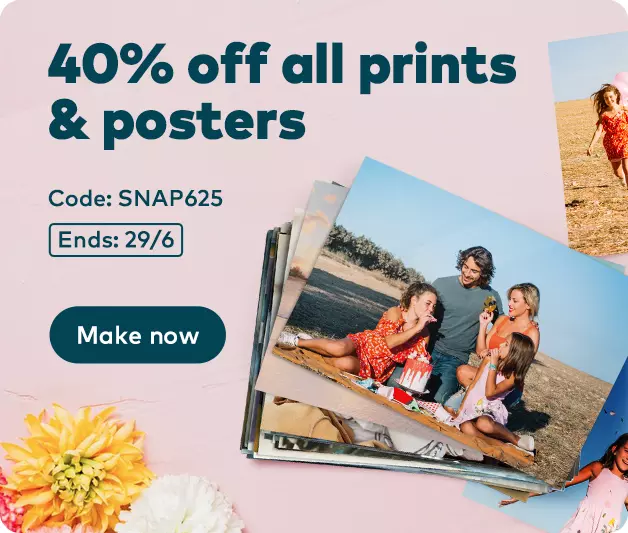 40% off photo prints 