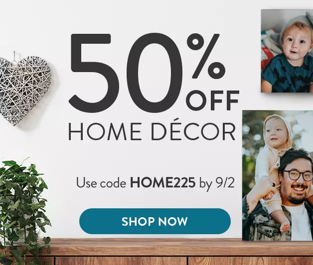 50% off home decor