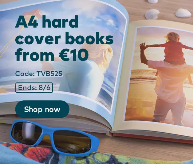 A4 hardcover book from €10