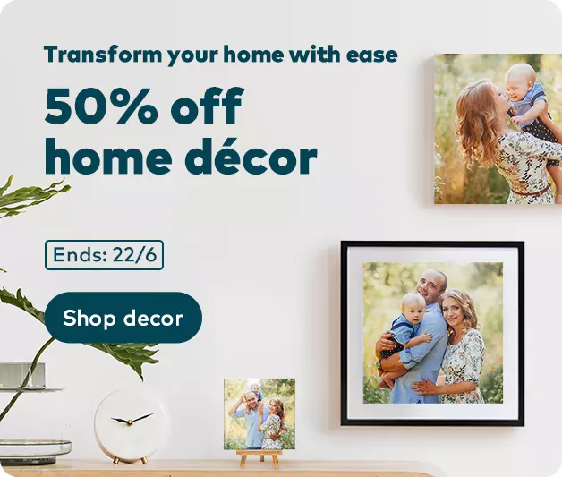 50% off home decor