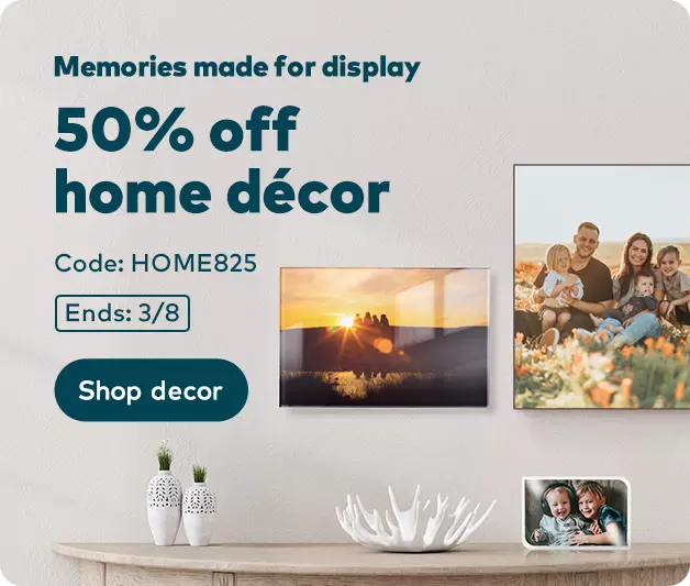 50% off home decor