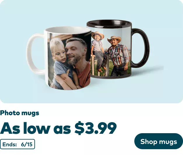 Mugs as low as $3.99