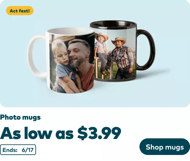 Mugs as low as $3.99