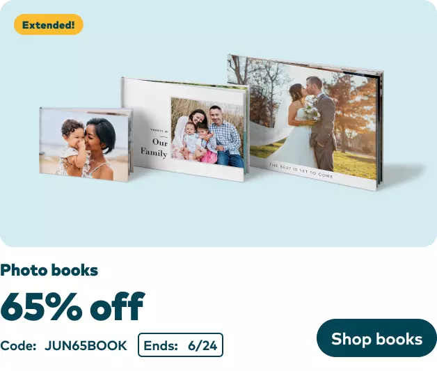 65% off Photo Books