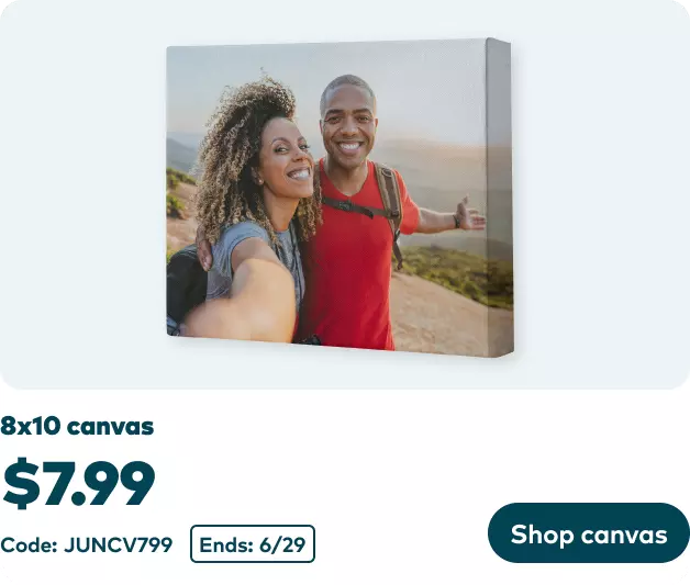 8x10 canvas @ $7.99