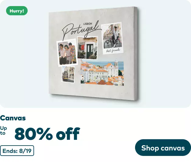 Up to 80% off Canvas