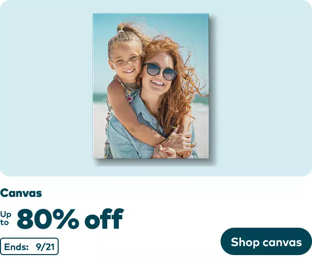 Canvas prints as low as $10
