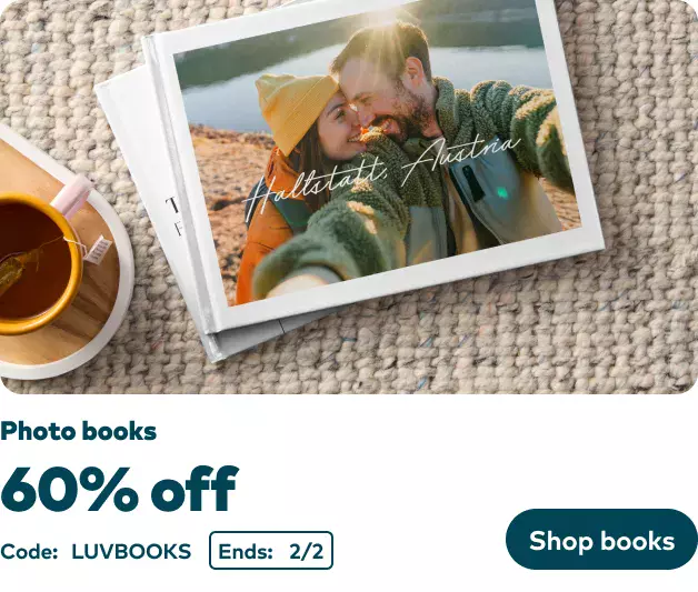 60% off Photo Books