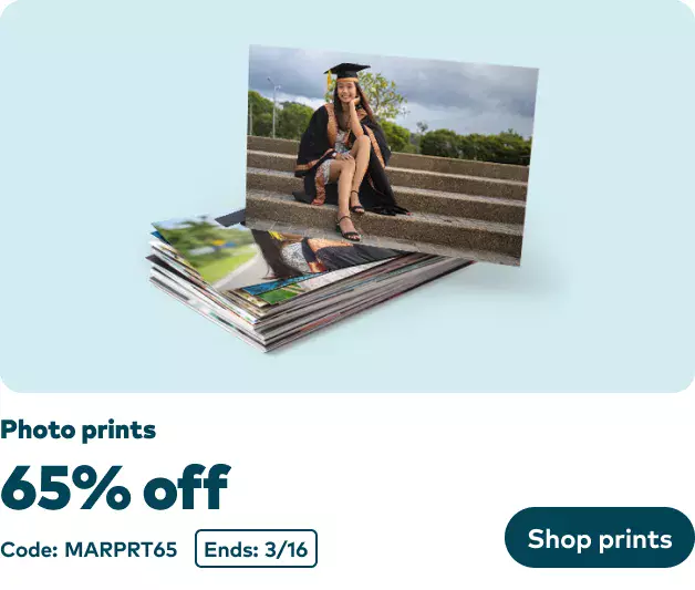 65% off Prints