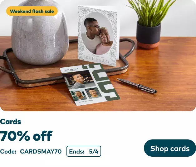 70% off Cards