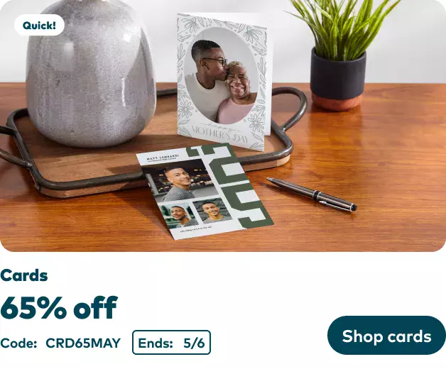 65% off Cards