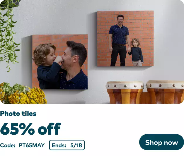 65% off Photo Tiles
