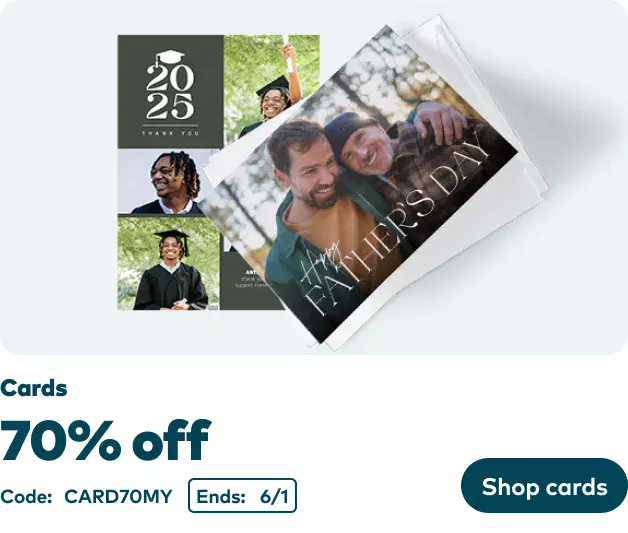 70% off Cards