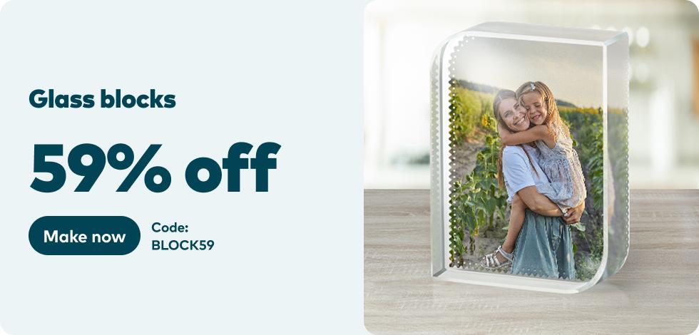 59% off all Glass Blocks
