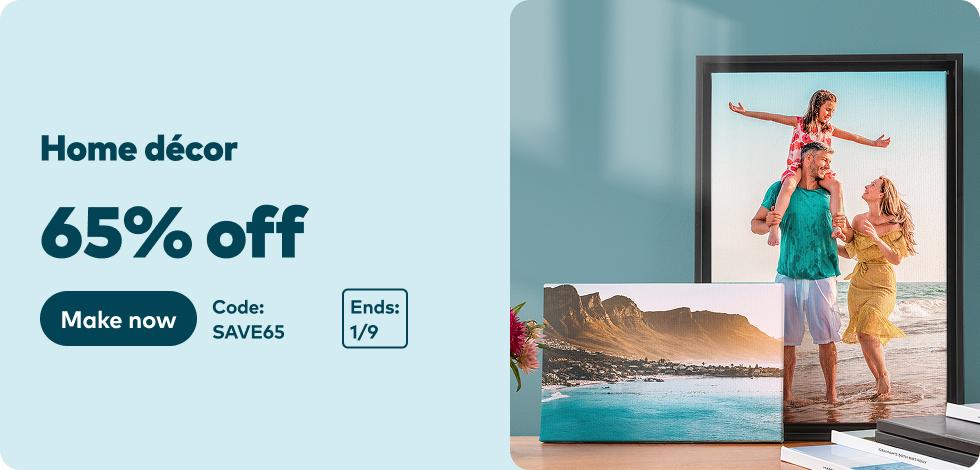 65% off all Home Decor